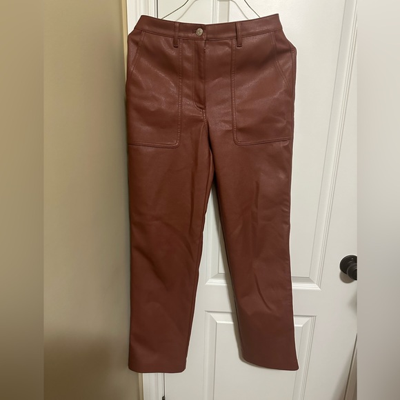 Aritzia Wilfred free faux leather pants - size 4 - Picture 1 of 2